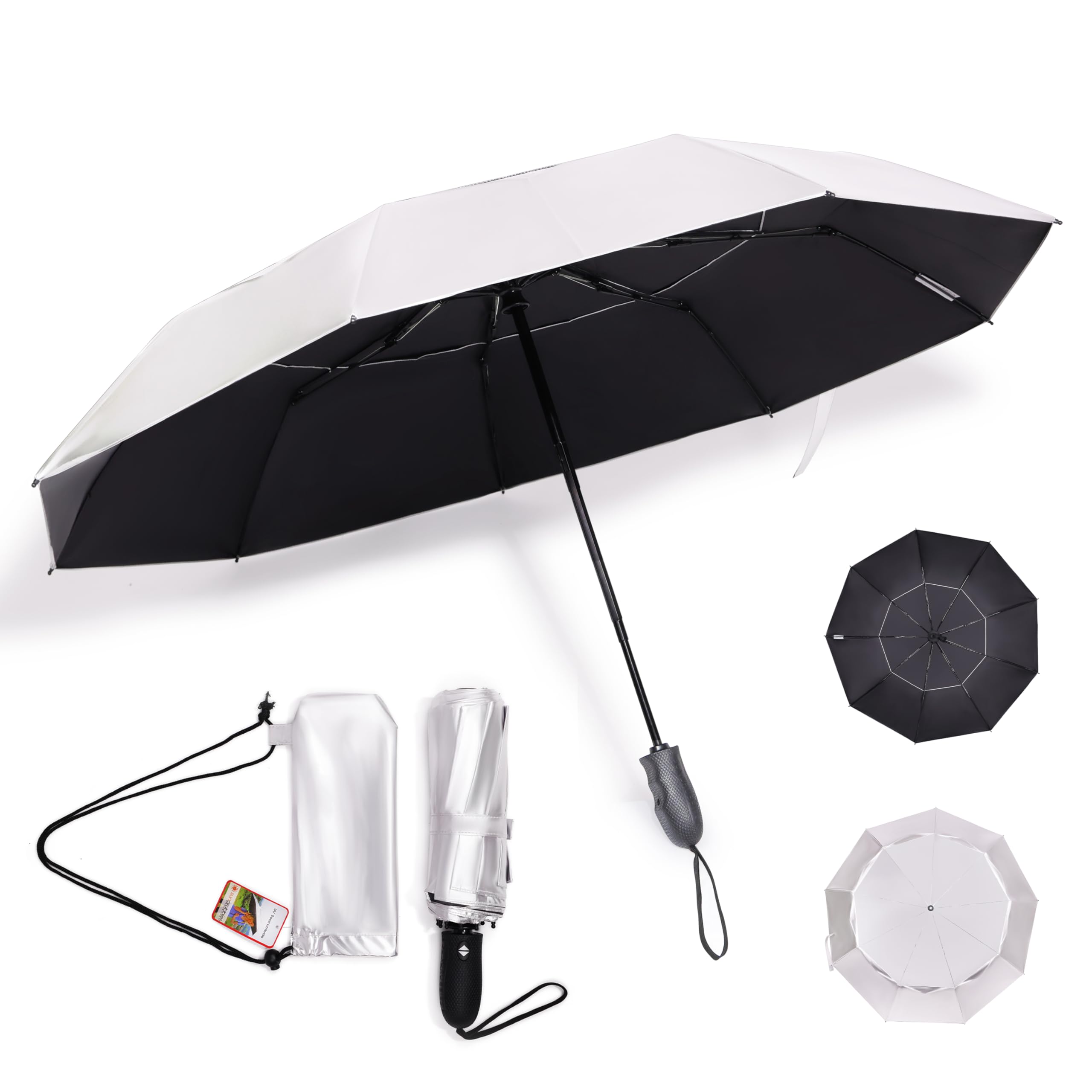 Amazon | UV Travel Sun Umbrella Lightweight UPF 50 Auto Open Close